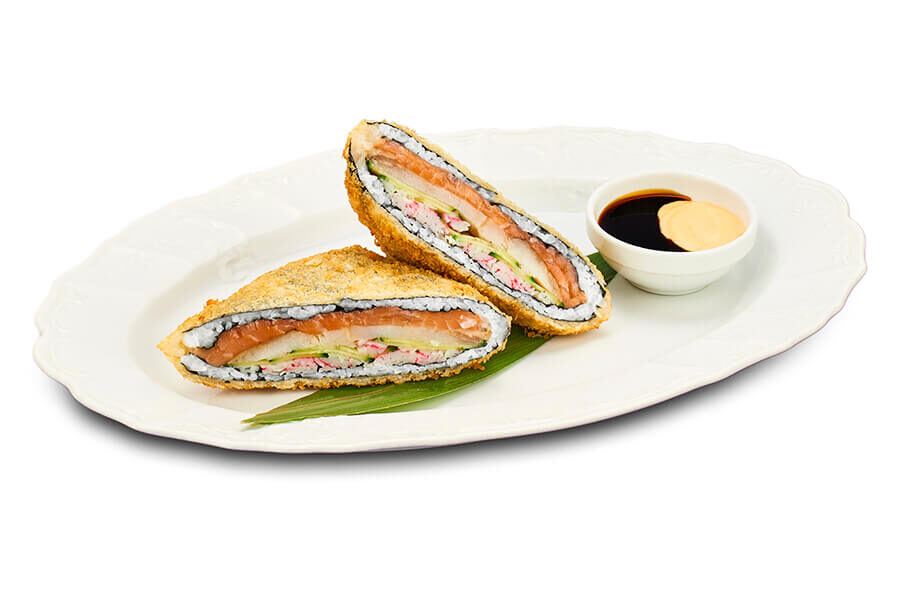 Суши сендвич три рыбы от Roll Club